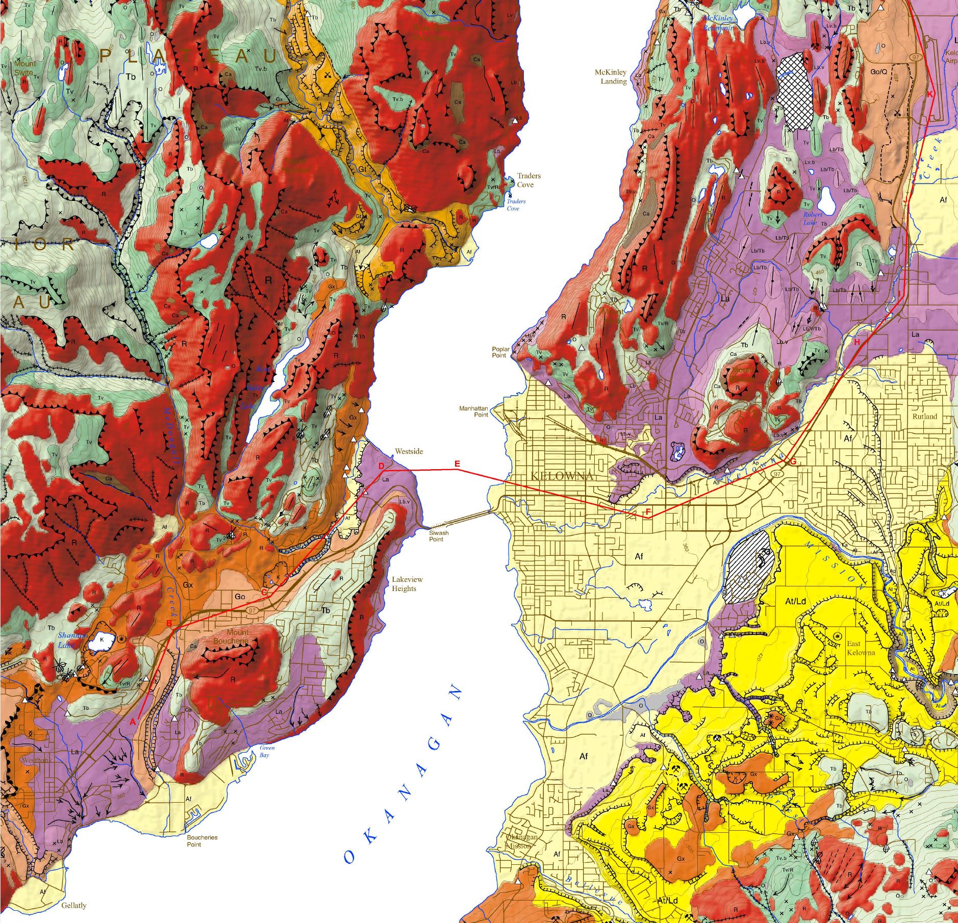 Surficial Geology Kelowna